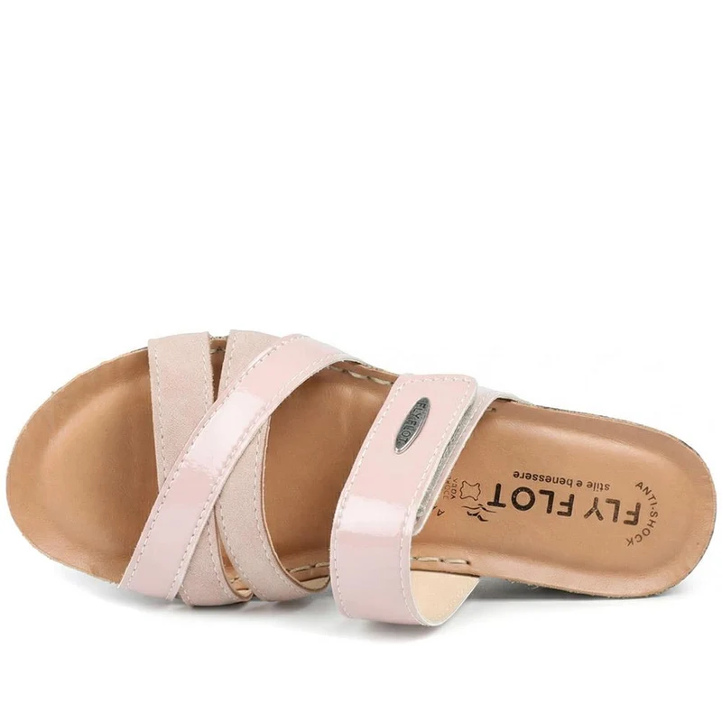 Fly Flot Adjustable Fasten Strappy Sandals - FLY43013 / 328 651 - Rose