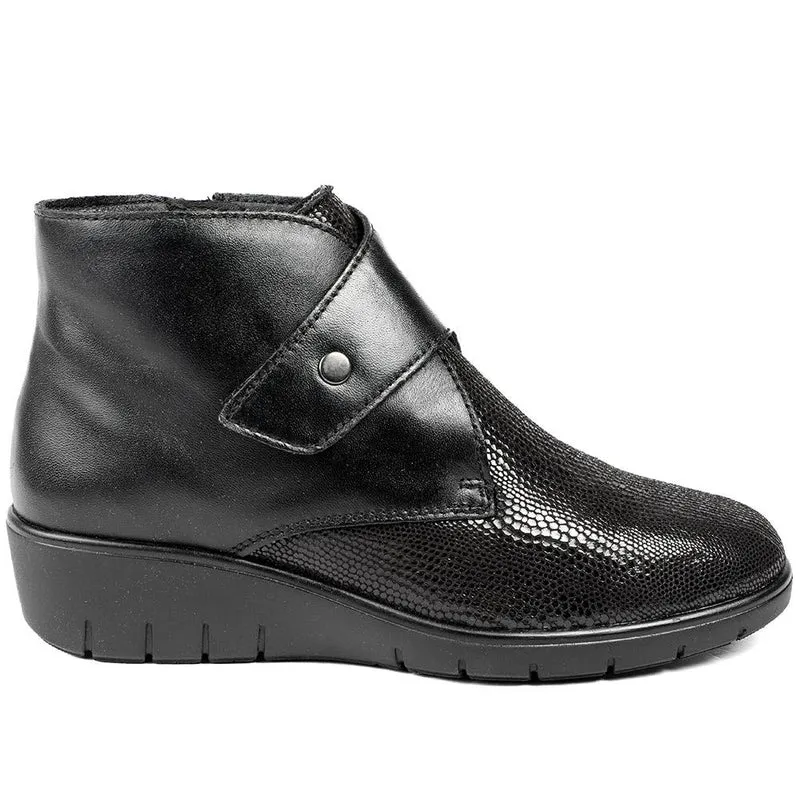 Padders Leather Celeste Shoes - SERVI42501 / 329 326 - Black