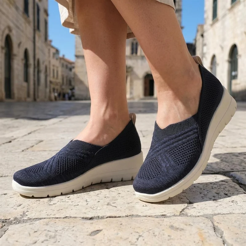 Fly Flot Breathable Slip On Shoes - FLY43004 / 328 643 - Navy
