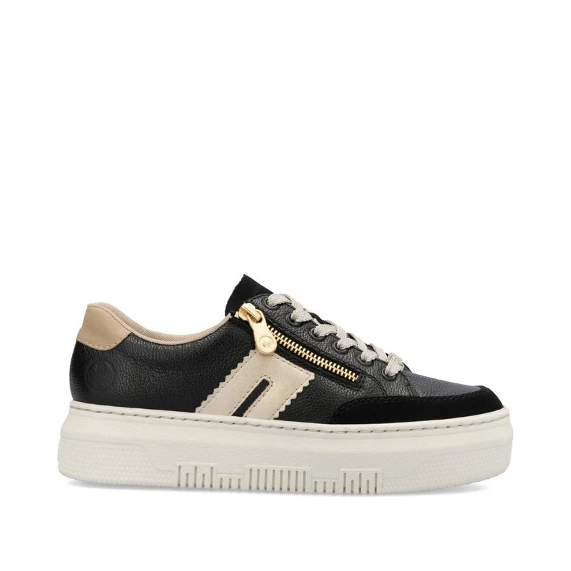 Rieker Plateau-Sneakers für Damen - Schwarz