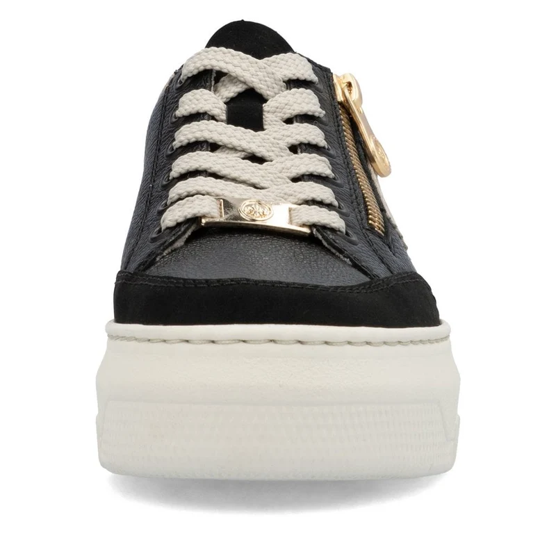 Rieker Plateau-Sneakers für Damen - Schwarz