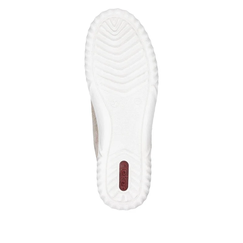 Rieker Sneakers mit Metallic-Print für Damen - Beige