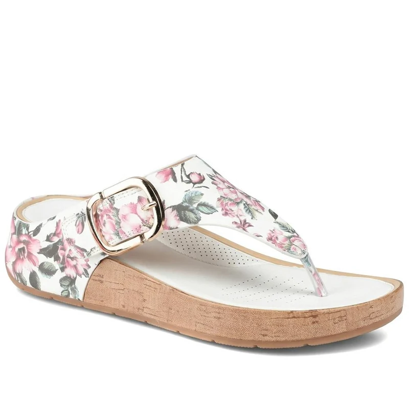 Touch Fasten Buckled Toe Post Sandals - BAIZH41063 / 327 617