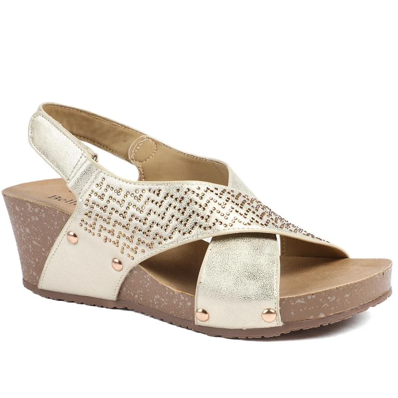 Bellissimo Wide Fit Slingback Sandals - BELBAIZH43027 / 329 115