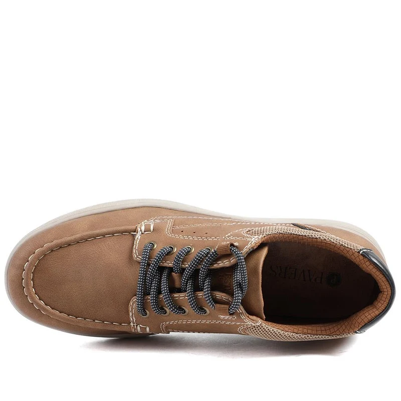 Wide Fit Casual Lace Up Shoes - GANG43003 / 329 270 - Tan