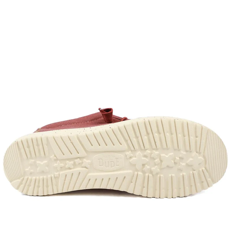 HeyDude Wally Stretch Canvas Shoes - GARD43501 / 329 354 - Red
