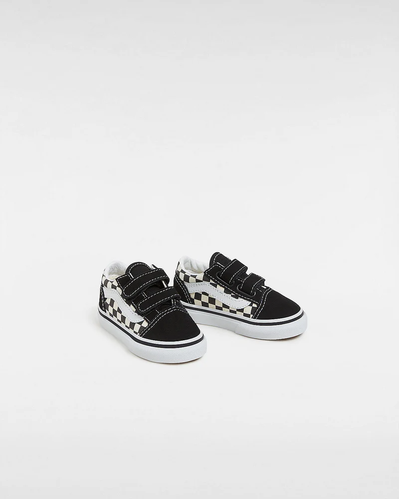 VANS Kleinkinder Old Skool V Primary Check Sneakers - Schwarz