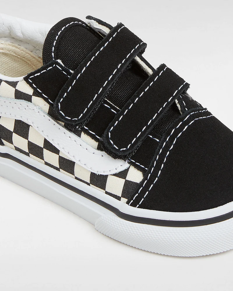 VANS Kleinkinder Old Skool V Primary Check Sneakers - Schwarz