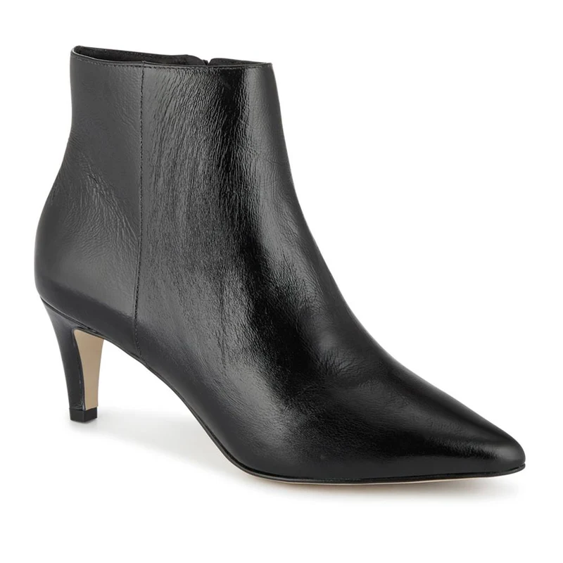 Kamryn Leather Stiletto-Heeled Ankle Boots - KAMRYN / 328 252
