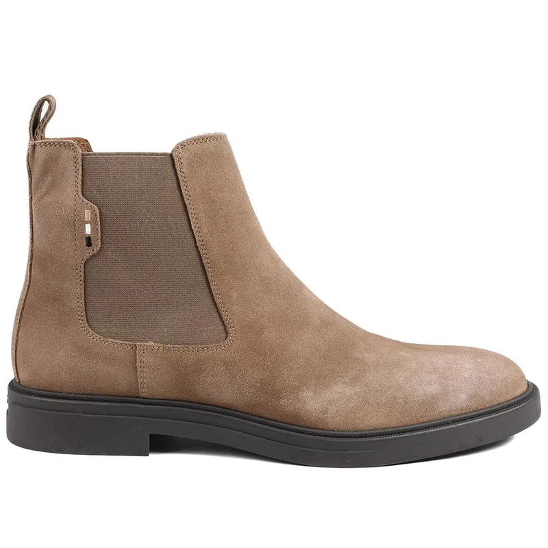 Boss Suede Leather Chelsea Boots - HUGO42505 / 327 812 - Tan