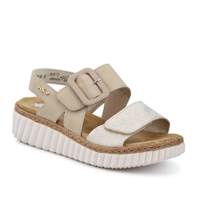 Wide-Fit Cushioned Wedge Sandals - RKR41539 / 327 288