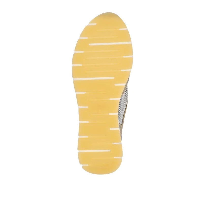 Leather Wedge-Heeled Trainers - DRS41516 / 327 091 - Gold