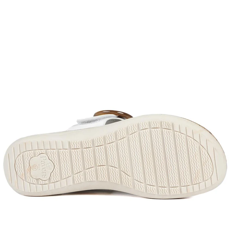 Wide Fit Comfort Toe Post Sandals - BAIZH43054 / 329 377 - White