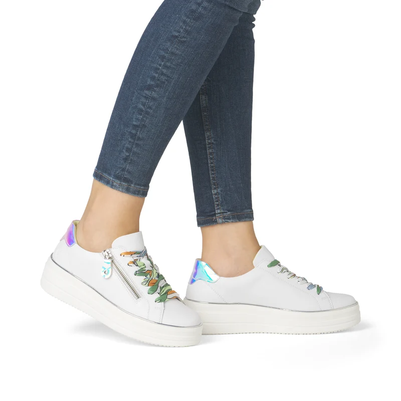 Remonte Leder-Sneakers für Damen - Weiß