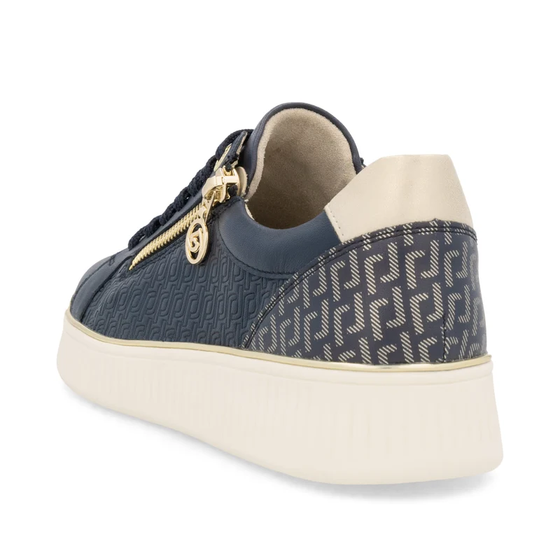 Remonte Leder-Sneakers für Damen - Marineblau
