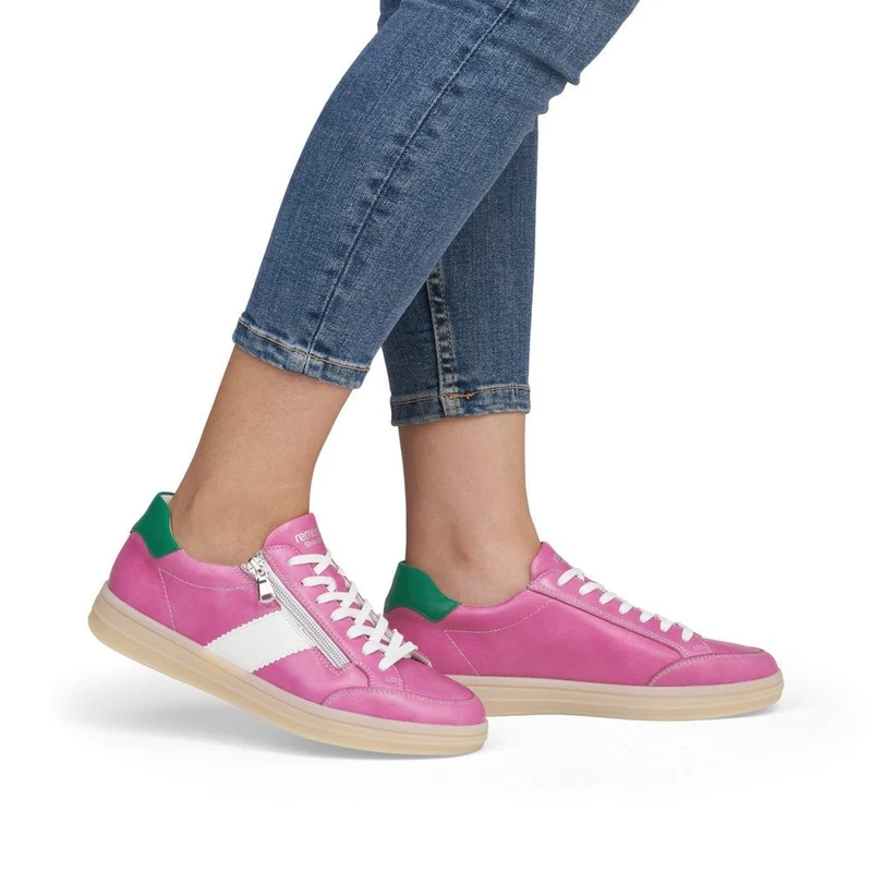 Remonte Leder-Sneakers für Damen - Rosa