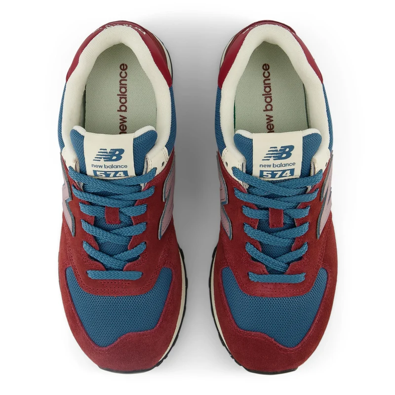 New Balance Herren 574 Fashion Sneakers - Purpurrot / Terrarium