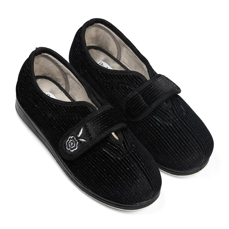 Padders Ladies Slippers 2E Fit Vulcanised - CAMILLA