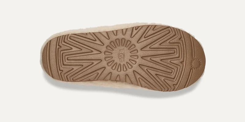 UGG Tasman Maxi Curly Slipper für Damen - Natur