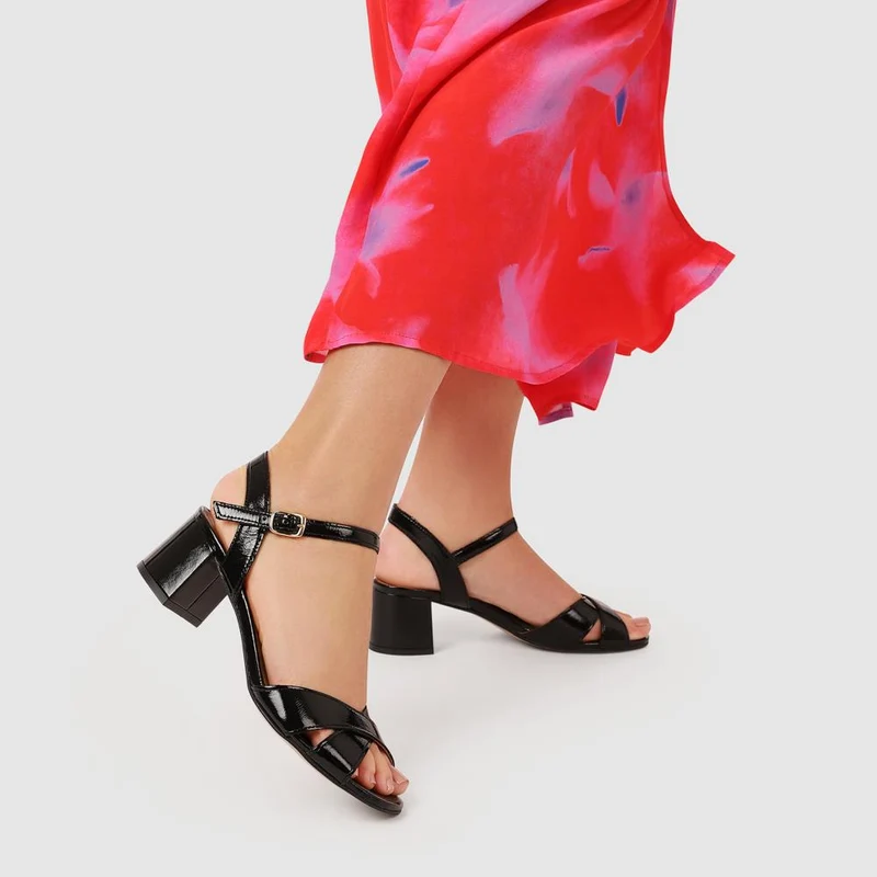 Hesper Leather High Heels - HESPER / 327 790 - Black Patent