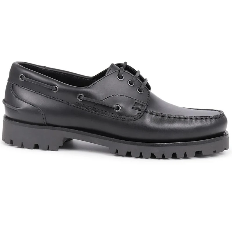 Pickering2 Leather Boat Shoes - PICKERING2 / 325 137 - Black