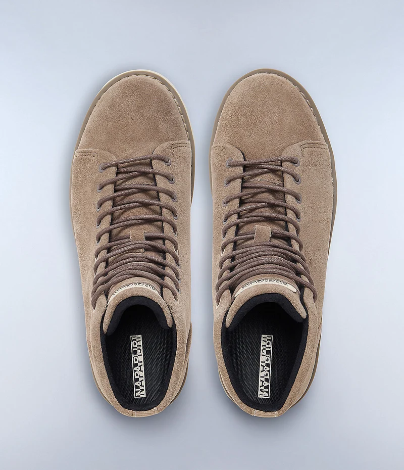 Napapijiri Conifer Schnürstiefelette aus Wildleder für Herren - Raindrum Brown