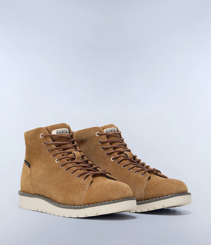 Napapijiri Conifer Schnürstiefelette aus Wildleder für Herren - Braun/Tabak