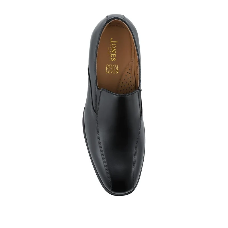 Rothbury Wide Fit Slip On Leather Loafers - ROTHBURY / 328 094 - Black