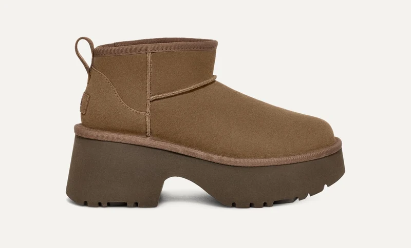 UGG Klassische Ultra Mini New Heights Stiefel für Damen - Hickory