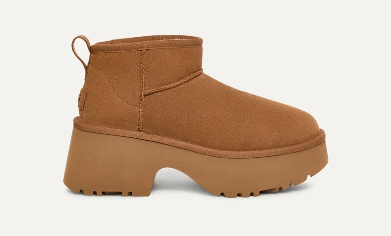 UGG Classic Ultra Mini New Heights Stiefel für Damen - Kastanie