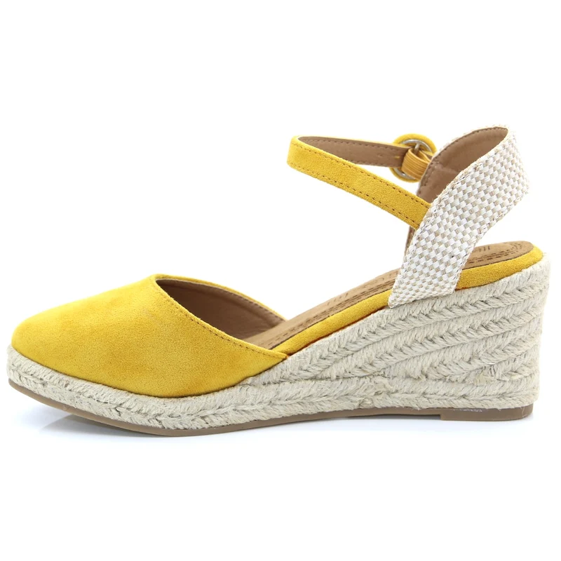 Refresh Keilsandalette für Damen – Gelb