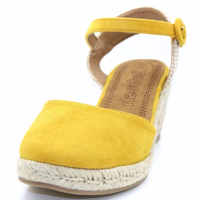 Refresh Keilsandalette für Damen – Gelb
