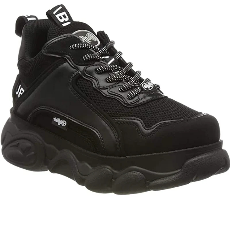 Buffalo Corin Hi-Top-Turnschuhe für Damen, Schwarz