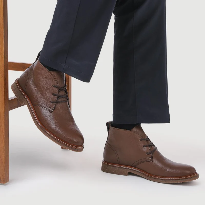 Earley Leather Chukka Boots - EARLEY / 328 359 - Chestnut
