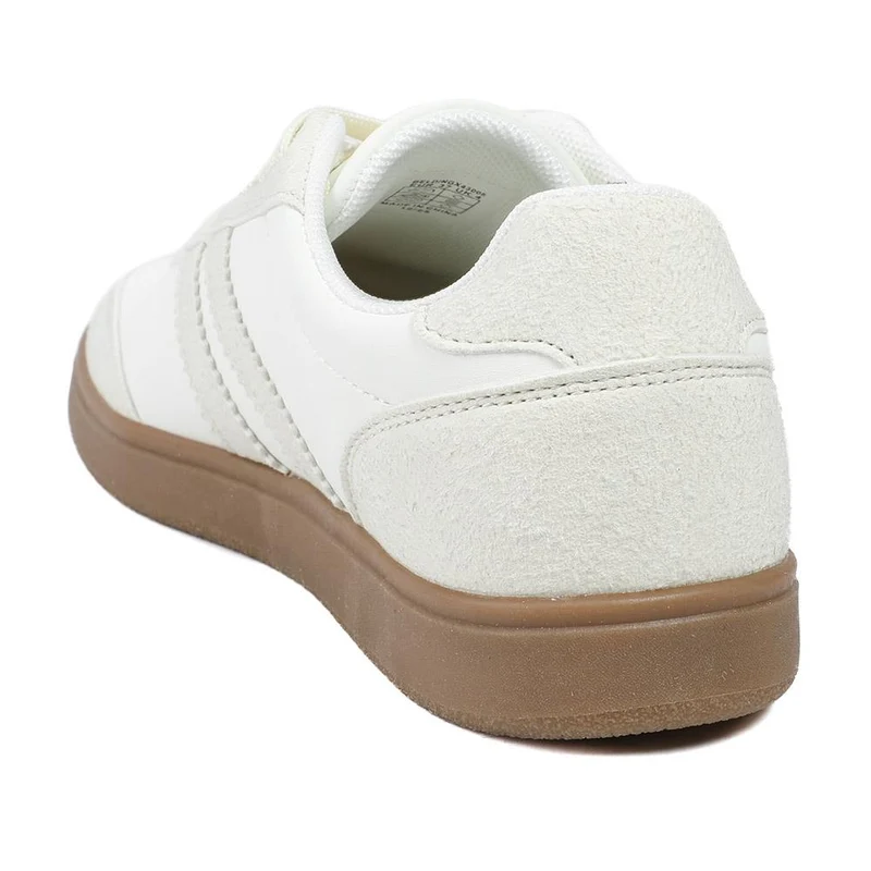 Bellissimo Lace Up Trainers - BELDINGX43008 / 329 349 - White-Beige