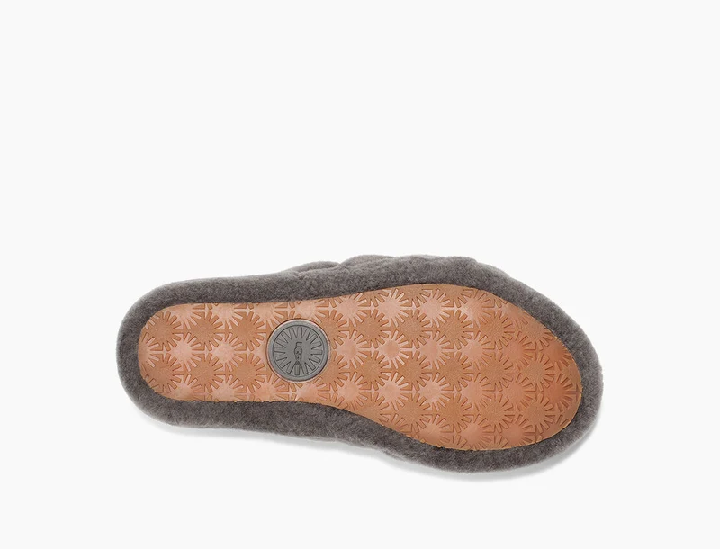 UGG Damen Fluff Yeah Slide – Anthrazit