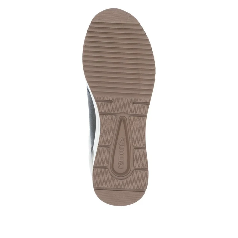 Remonte Damen-Stiefelette aus extra breitem Leder mit Fleecefutter - Grün