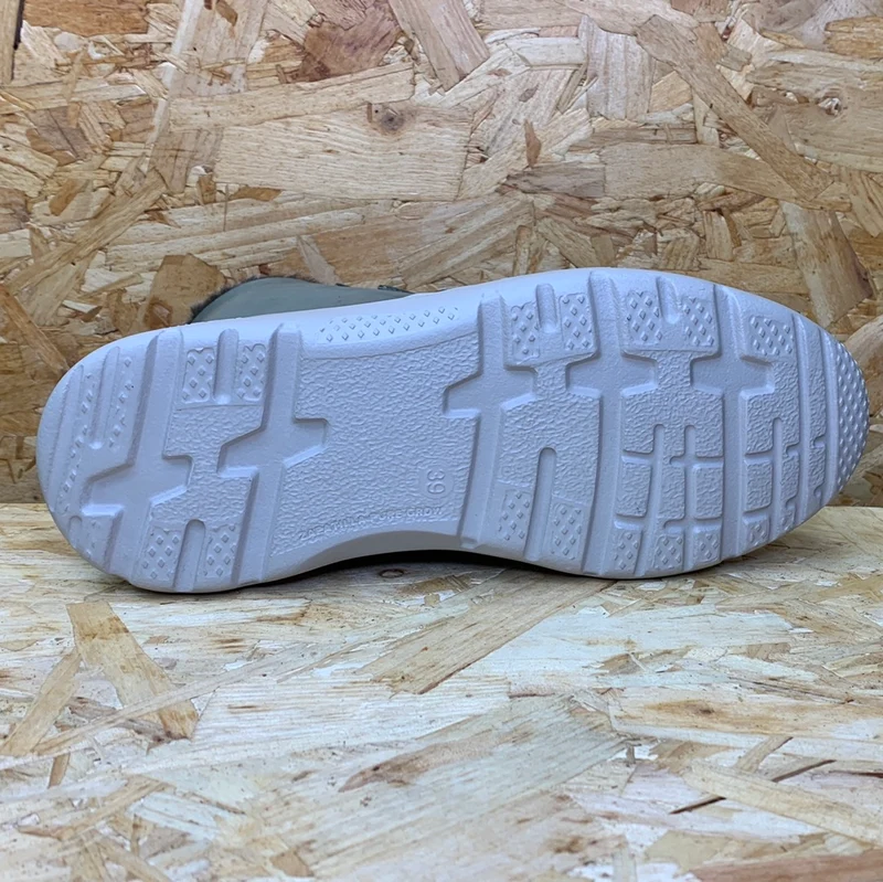 On Foot Damen-Stiefelette aus gefüttertem Leder – Grün