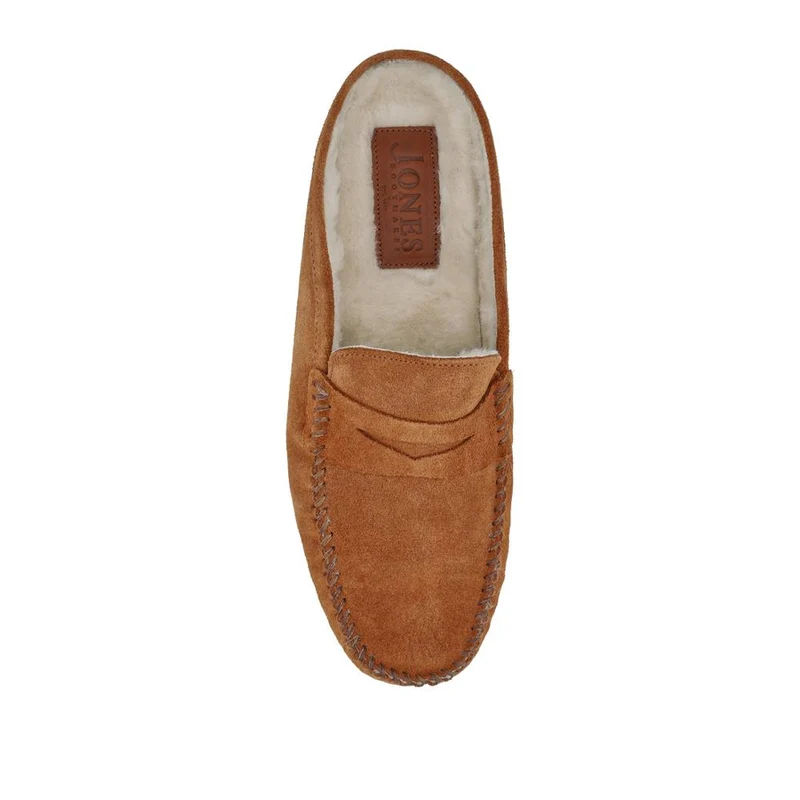 Zap Leather Mule Slippers - ZAP / 328 013 - Chestnut