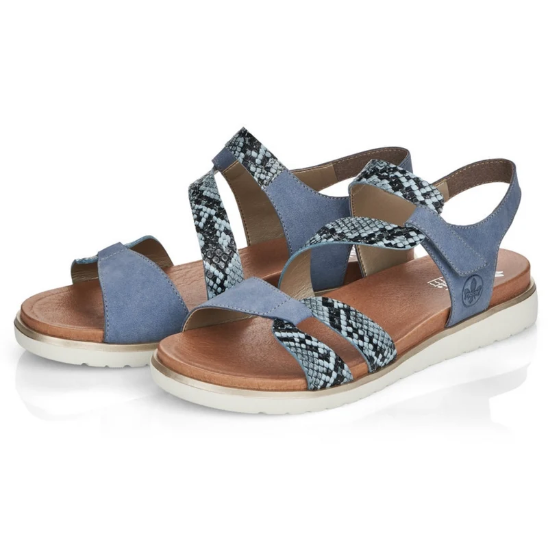 Rieker Damenmode-Sandalen – Blau
