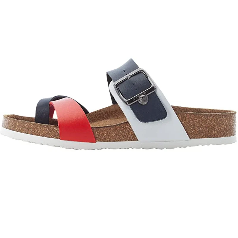 Rieker Modische Damensandalen - Rot / Blau