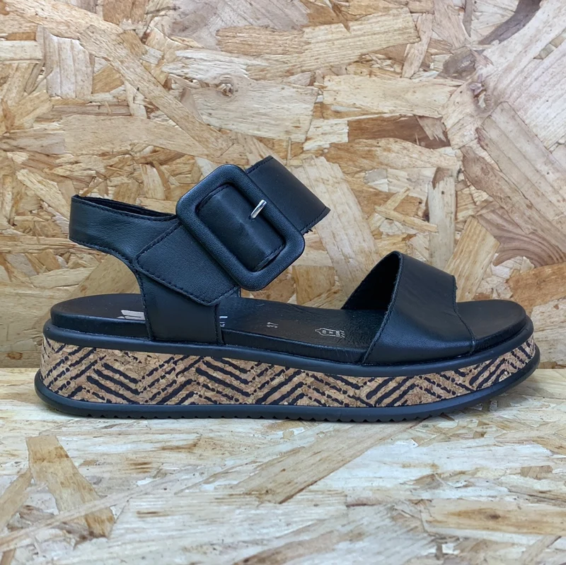 Rieker Damen Revolution Fashion Sandale – Schwarz