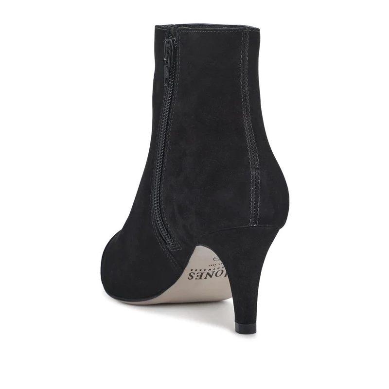 Kamryn Leather Stiletto-Heeled Ankle Boots - KAMRYN / 328 252 - Black Nubuck