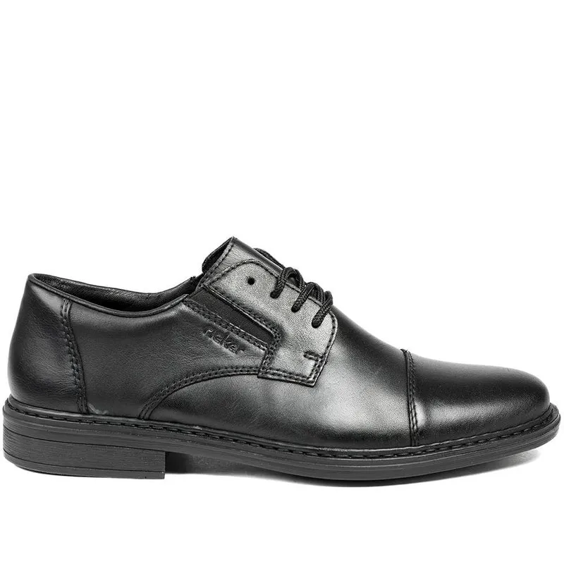Rieker Smart Leather Lace Up Shoes - RKR43510 / 328 770 - Black