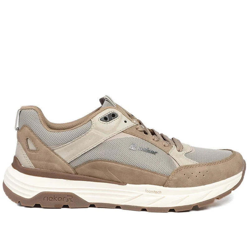 Rieker Low Top Lace Up Trainers - RKR43503 / 328 971 - Grey