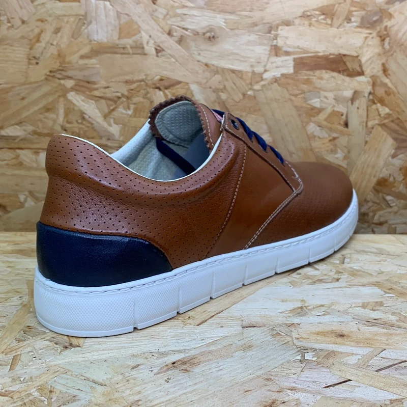 On Foot Herren-Lederschuhe – Braun