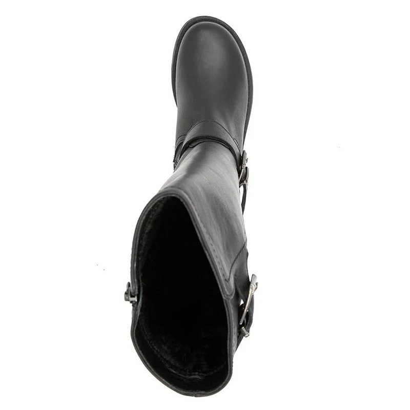 Darlene Leather Long Boots - DARLENE / 325 920 - Black