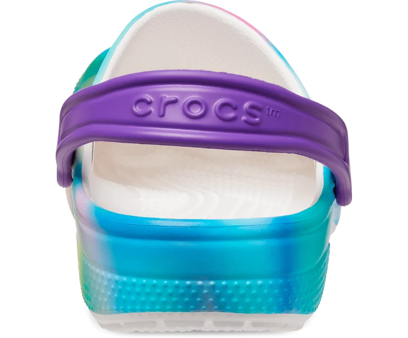 Crocs Klassischer Solarized-Clog für Kinder – Weiß