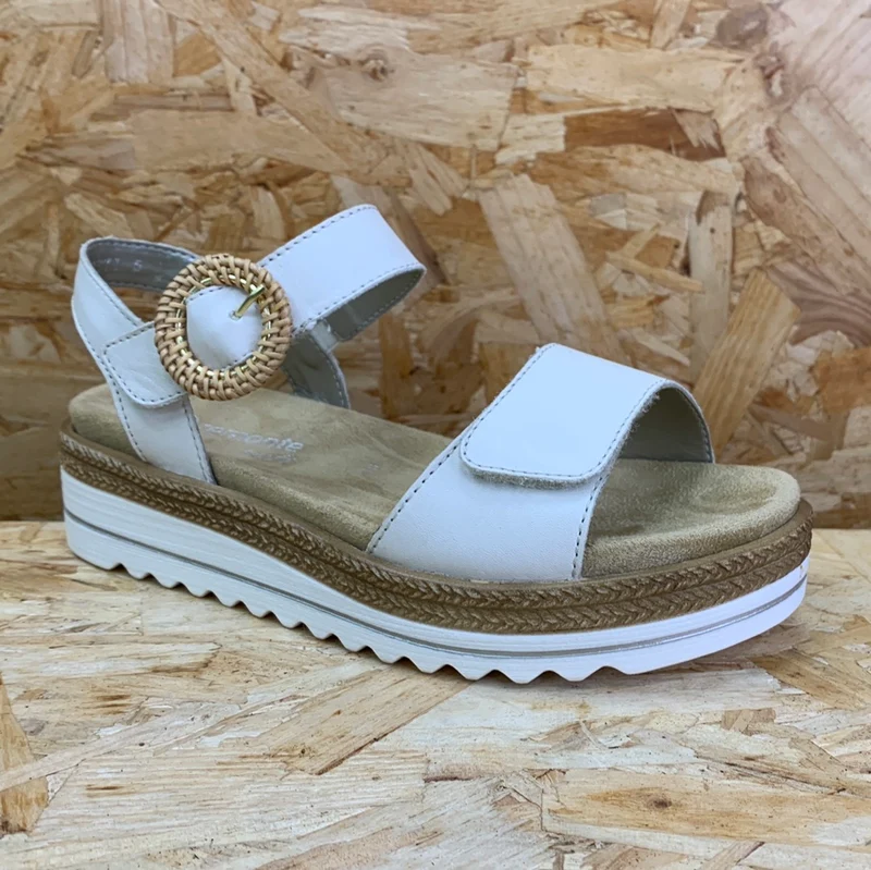 Remonte Mode-Plateau-Sandale für Damen – Beige