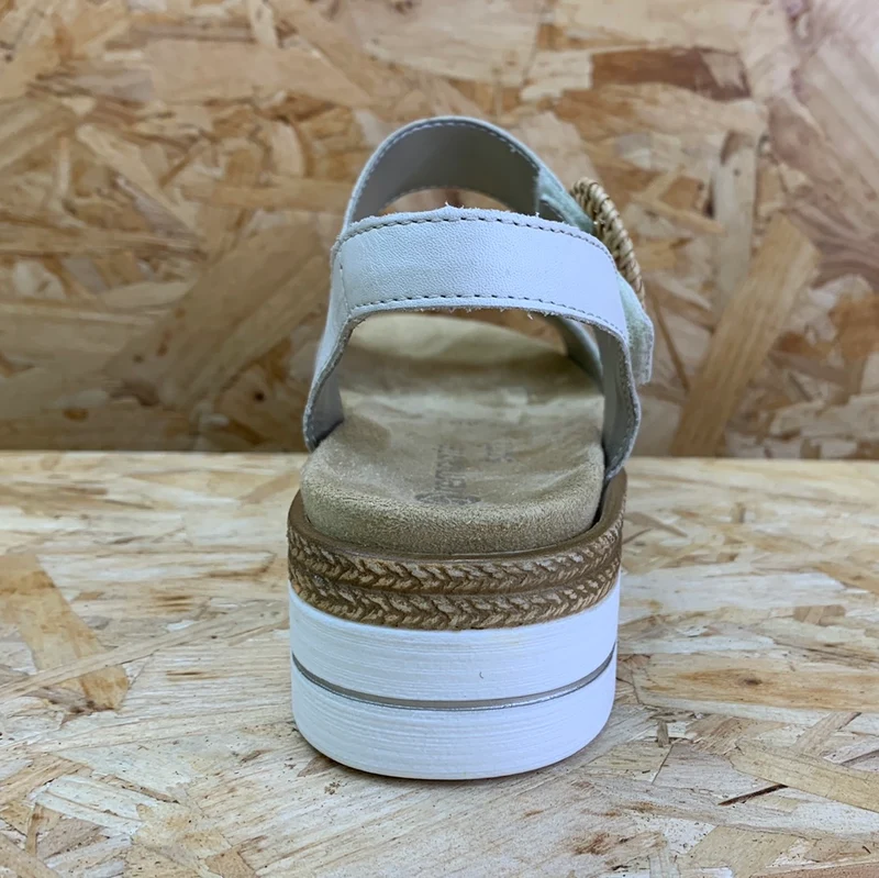 Remonte Mode-Plateau-Sandale für Damen – Beige